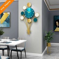 Luxury Nordic crystal porcelain painting creative clock living room wall decoration diamond painting home foyer decoration