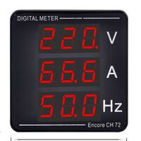 AC Ammeter Three Display Voltmeter Current Frequency Voltage AC50-500V AC0-120A 10-99.9Hz