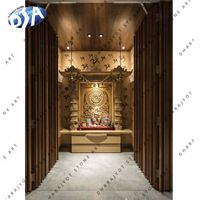Hot Sale 2023 High Quality Handmade Fine Indoor White Marble Temple and Mandir Hand Carved Custom Home Temple