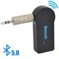 Music Adapter Mini Auxiliary Bluetooth Audio Receiver 3.5mm Jack Car Music Hands Free Call Kit Wireless Audio Receiver with Bluetooth