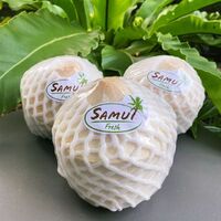 Fresh brand of young Thai coconut Koh Samui. Fruit products, dried coconut. Thai product, crazy in Thailand.
