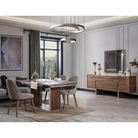 New Foshan Style Dining Room Furniture Set Table Chair Console Dinner Table (iDER Dolce Dining Room)