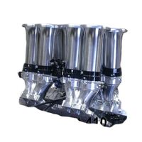High performance custom cnc machined billet aluminum cylinder intake manifold for small block