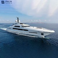 JNCN fiberglass hull material custom super yacht luxury mega yacht luxury 65M yacht for sale 213ft boat