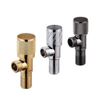 Hot Sale Stainless Steel Body Angle Valve Toilet Stainless Steel Gold 1/2 Sus304 Angle Valve Bathroom
