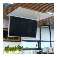 Ceiling Pull Down TV Mount 105 Degree Electric TV Lift Hidden Design Reversible Ceiling TV Lift with Remote Control for 32-86 Inch