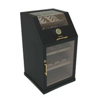 2023 new design humidor cedar wood veneer with best quality hygrometer and humidifier