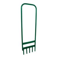 5 Tines Metal Garden Broadforks Hollow Tine 5 Tines Lawn Grass Soil Aerator for Outdoor Gardens