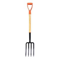 Agricultural tools steel fork wood/fiberglass handle fork small garden tool digging fork