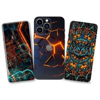 3D embossed mobile phone back cover raw material for smartphone skin sticker film