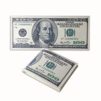 Wholesale Novelty $100 Bi-Fold Money Wallet Bill Credit Card Holder Wallet Men Money Bag Wallet