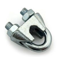 High quality galvanized American style malleable wire rope clamp with best price