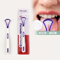 Wholesale Plastic Silicone Tongue Cleaner Scraper raspador de lingua limpidador de lengua Brush Tongue Scraper