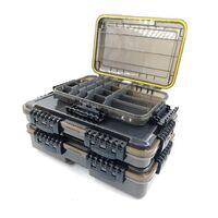Fishing Tackle Box Waterproof Fishing Gear Storage Storage Box with Detachable Partition Sun Protection Function Thickened Frame
