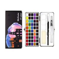 Solid Watercolor Set 50 Watercolor Solid Pigments Professional Non-toxic Painting