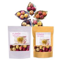 Private label flowering tea ball bag egg shape Chinese scented tea gift flowering tea ball