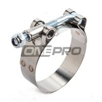 High performance stainless steel turbo intake intercooler silicone hose T-bolt clamp