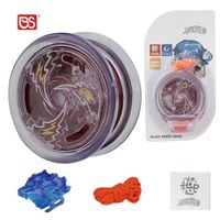 BS 6.4cm Light Up Party LED Glitter Fizz Ball Magic Three-Axis Alloy Light Up Yo-Yo Customized Professional Toys