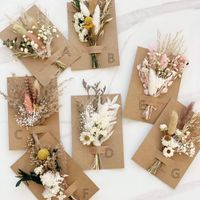 Best Selling Custom Palm Pampas Reed Bouquet Reed Dried Pampas Reed Small Mini Bouquet Valentine's Day Decoration Arrangement