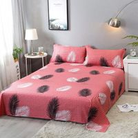 Lazada hot sale good quality and cheap price 100 polyester one size bed sheet