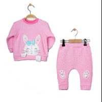 Selling! Necix Brand Rabbit Unique 2-Piece Baby Girl Clothes Set Girls Soft Cotton Baby Clothes