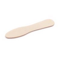 Low MOQ Birch Wood Ice Cream Stick/Spoon Wooden Popsicle Stick Waxed Spatula with Brand Logo