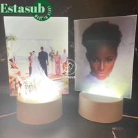 Customizable Blank Sublimated Acrylic LED Color Changing Photo Night Light Desk Lamp