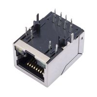 HR911105A 10/100Base-TX Modular Plug Ethernet Table Down with LED 100M RJ45 Connector and Transformer