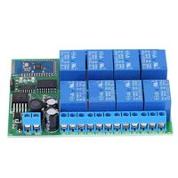 12V 8 Channel Relay Module Remote Control Switch Board for Android Smart Home
