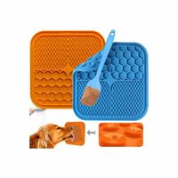 Silicone Pet Sucker Licking Mat Pet Placemat Silicone Slow Food Mat Dog Slow Food Mat Dog Cat Promotional Pet Supplies