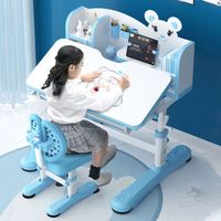 New Ergonomic Children's Smart Desk Factory Wholesale Children's Height Adjustable Children's Study Desk and Chair Set