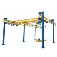 Best selling light aerial bridge walking crane trolley system flexible combination bridge suspension electric double girder crane