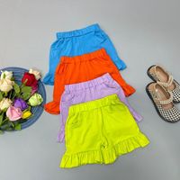 Wholesale Custom Baby Girl Cotton Summer Shorts With Pocket