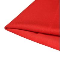 2022 Coat with soft bright red twill nylon woolen fabric