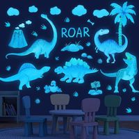 Dinosaur Self Adhesive PVC Bedroom Luminous Children Home Decor Wall Decal Sticker