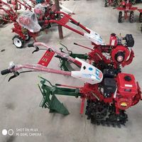 Small cultivator gasoline diesel engine micro self-propelled power tiller rotary tiller