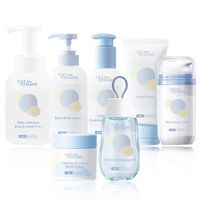 Bilian Wholesale Custom Baby Care Set Calendula Gentle Baby Shower Gel Seven-Piece Set