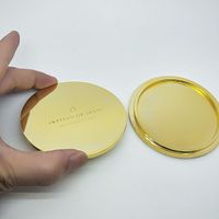 M&Scent Wholesale Luxury Luxury OEM LOGO Stained Glass Jar Scented Candle Metal Lid
