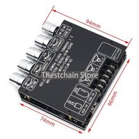 ZK-MT21S 2.1-channel Bluetooth 5.1 subwoofer module 50WX2+100W high-power audio stereo power amplifier board