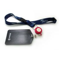 Custom Logo Wrap ID Card Holder Lanyard