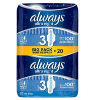 100% Pure Quality Always Slim Long Night Sanitary Pads Extra Large - 112 Count Best Wholesale Price