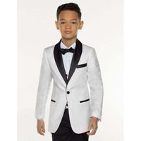 Custom Clothing New Products Hot Sale Custom Classic Blazer Ivory Boys Suit Tuxedo Formal Boys Wedding Suits