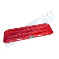 Red Skid Plate Escape Trap Plate Vehicle Extraction and Recovery Plate for Emergency Towing on Ice Snow Mud or Sand