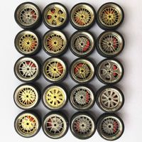 Type A 1:64 Scale Alloy Rubber Wheel Tire Pack Series Model Car Hot Wheels