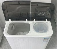 Customized large capacity semi-automatic double tub electric washing machine with dryer for dorm or commercial washing machine