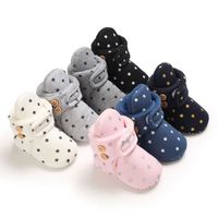 New Arrival Fashion Baby Shoes Star Soft Cotton Indoor Walking Warm Socks Booties Baby Shoes