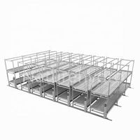 Flood table of vertical rolling platform tidal ebb and flow rack system