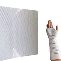 Perforated thermoplastic material with molded medical plastic sheeting