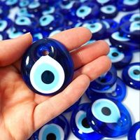 Boho Style Turkey Evil Eye Lucky Turkey Resin Blue D-Evil Eye Necklace for Women Men