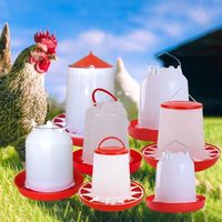 Plastic Poultry Feeder Pet Feed Bucket Drinking Water Feeder Farm Equipment Automatic Chicken Feeder